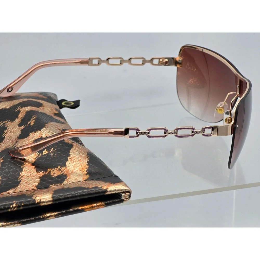 Sofia Vergara x Foster Grant Veronica Shield Sunglasses Womens OS Rose Gold -New